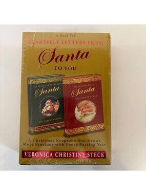 Heartfelt Letters from Santa to You 2 Book Set Hardcover NEW Sealed